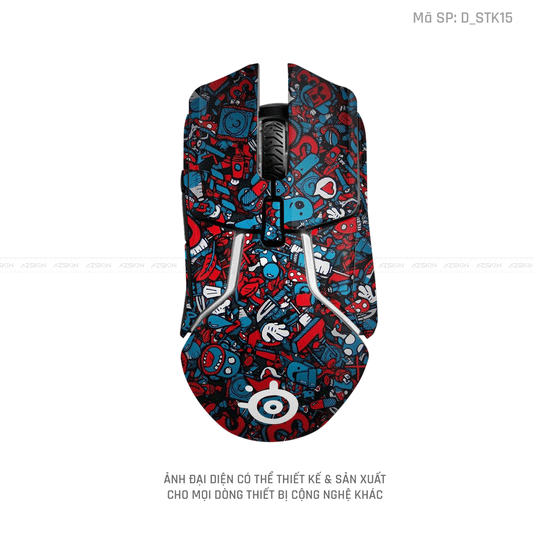 Skin Dán Chuột Steelseries Hình Sticker | D_STK15