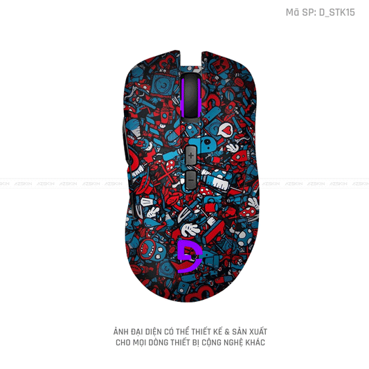 Skin Dán Chuột Fuhlen Hình Sticker | D_STK15