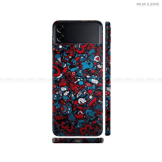 Dán Skin Galaxy Zflip3 Hình Sticker | D_STK15