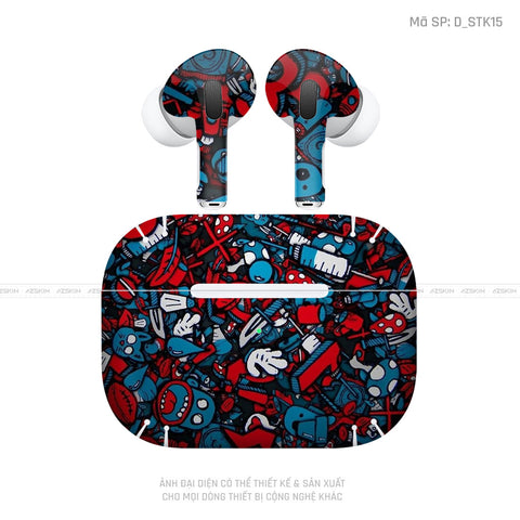 Dán Skin Tai Nghe Airpod Pro/ Pro 2 Hình Sticker | D_STK15