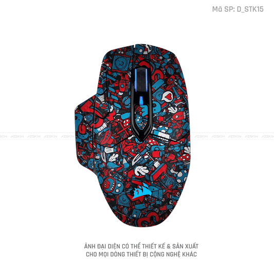 Skin Dán Chuột Corsair Hình Sticker | D_STK15