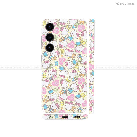 Dán Skin Galaxy S23 Series Hình Sticker Hello Kitty | D_STK17