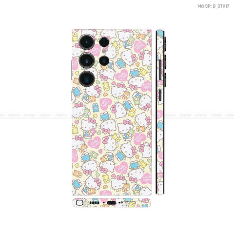 Dán Skin Galaxy S23 Series Hình Sticker Hello Kitty | D_STK17