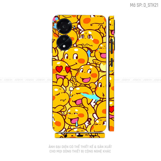 Miếng Dán Skin Điện Thoại OPPO A Series Hình Sticker | D_STK21