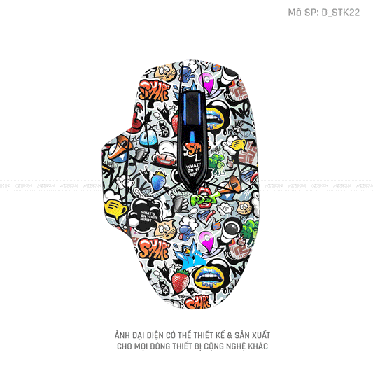 Skin Dán Chuột Corsair Hình Sticker | D_STK22