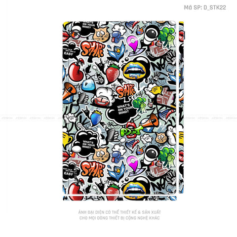 Dán Skin Galaxy Tab A Series Hình Sticker | D_STK22
