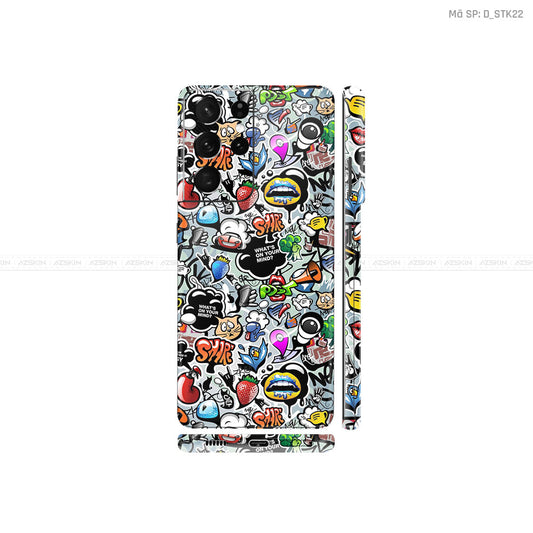 Dán Skin Galaxy S21 Series Hình Sticker | D_STK22