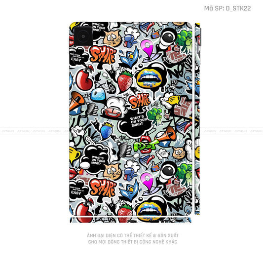 Dán Skin Máy Tính Bảng Xiaomi Mipad Hình Sticker | D_STK22