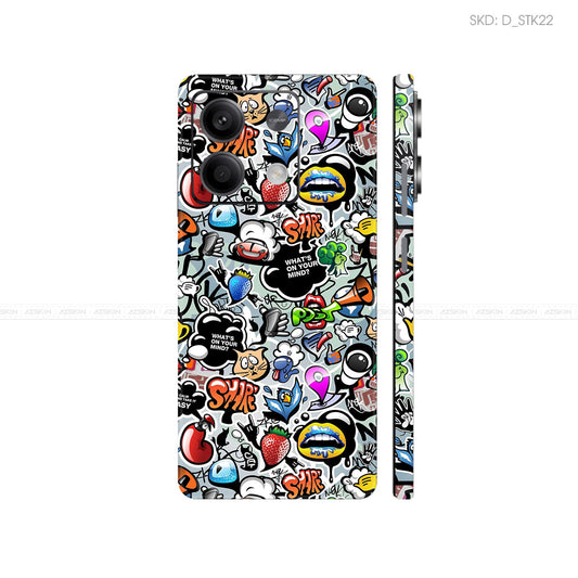 Dán Skin Điện Thoại Xiaomi Redmi 13 Series Hình Sticker | D_STK22