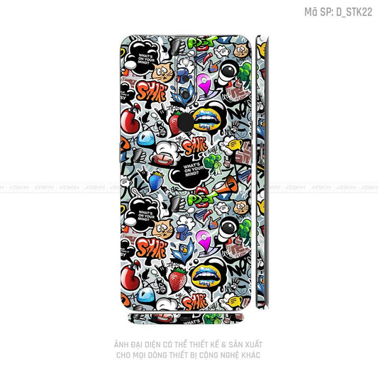 Miếng Dán Skin Điện Thoại OPPO F Series Hình Sticker | D_STK22