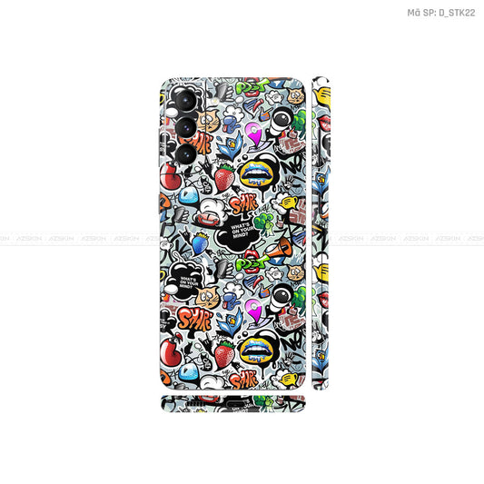 Dán Skin Galaxy S21 Series Hình Sticker | D_STK22