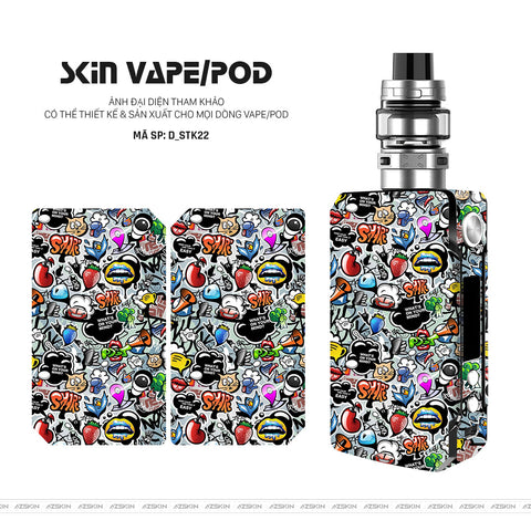 Dán Skin Vape Hình Sticker | D_STK22