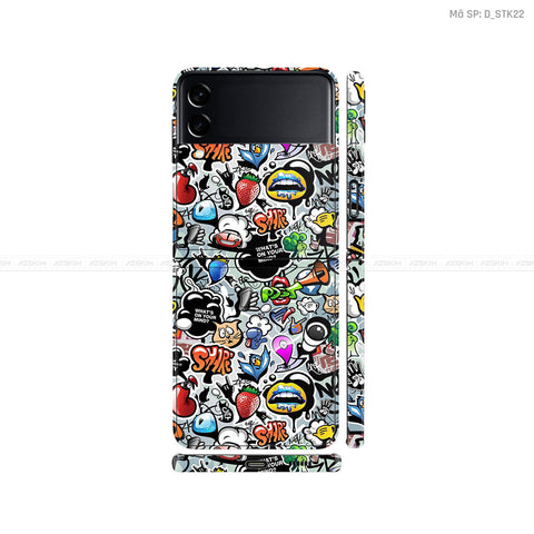 Dán Skin Galaxy Zflip3 Hình Sticker | D_STK22