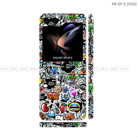 Dán Skin Galaxy Z Flip5 Hình Sticker | D_STK22