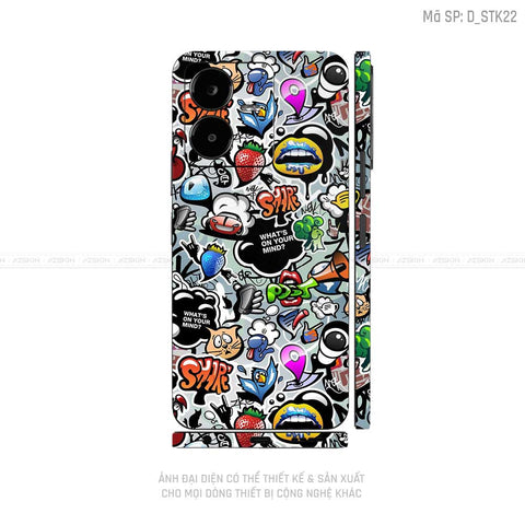 Dán Skin Vivo Y Series Hình Sticker | D_STK22