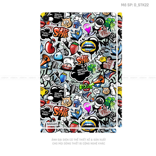 Dán Skin Máy Tính Bảng Lenovo Pad Series Hình Sticker | D_STK22