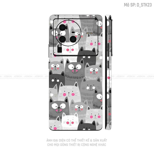 Dán Skin Vivo X Series Hình Sticker | D_STK23