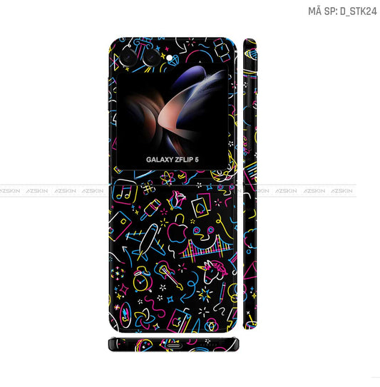 Dán Skin Galaxy Z Flip 7 Hình Sticker | D_STK24