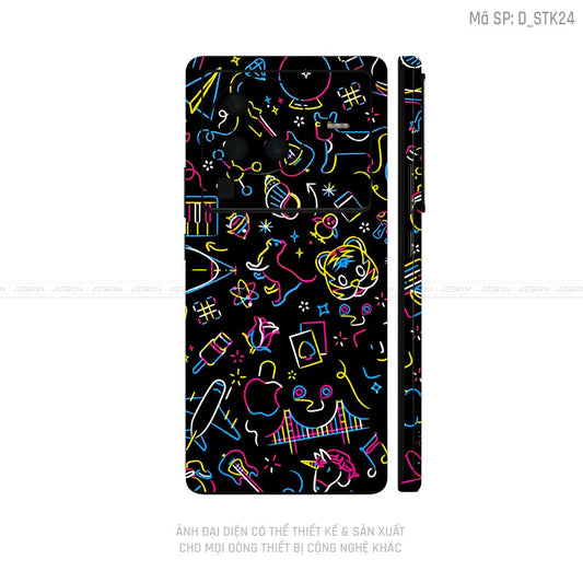 Dán Skin Vivo X Series Hình Sticker | D_STK24