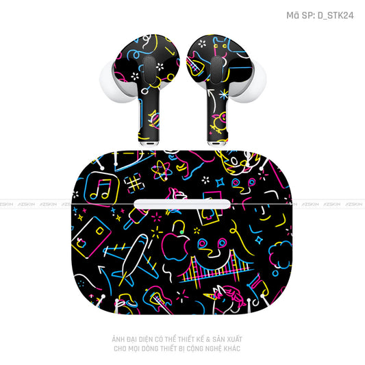 Dán Skin Tai Nghe Airpod Pro/ Pro 2 Hình Sticker | D_STK24