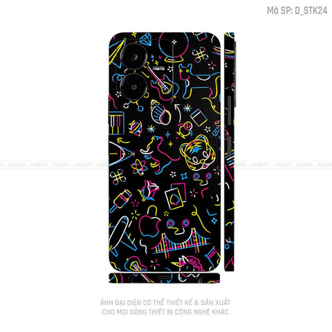 Dán Skin Vivo Y Series Hình Sticker | D_STK24