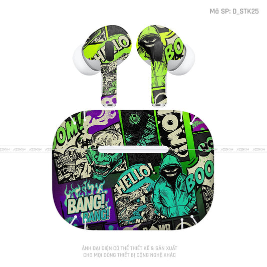 Dán Skin Tai Nghe Airpod 3 Hình Sticker | D_STK25