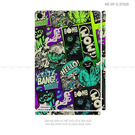 Dán Skin Máy Tính Bảng Lenovo Pad Series Hình Sticker | D_STK25