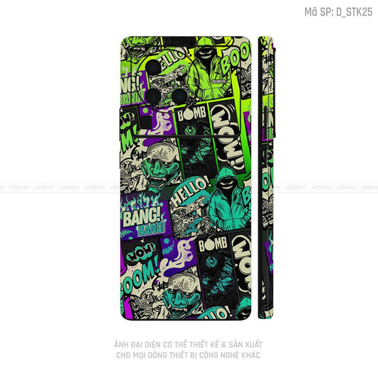 Dán Skin Vivo X Series Hình Sticker | D_STK25