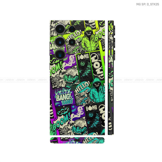Dán Skin Galaxy S23 Series Hình Sticker Neon | D_STK25