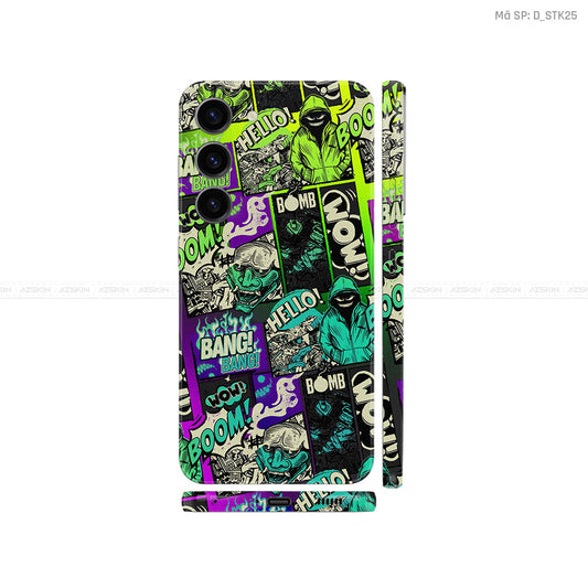 Dán Skin Galaxy S23 Series Hình Sticker Neon | D_STK25