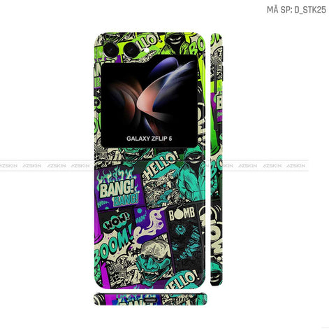 Dán Skin Galaxy Z Flip5 Hình Sticker | D_STK25