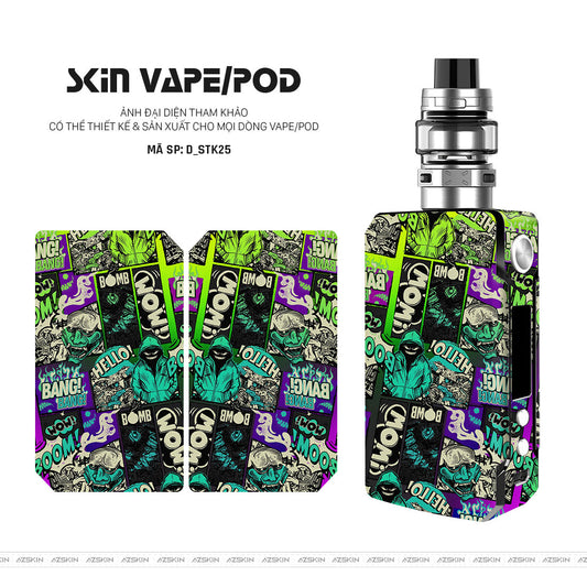 Dán Skin Vape Hình Sticker | D_STK25
