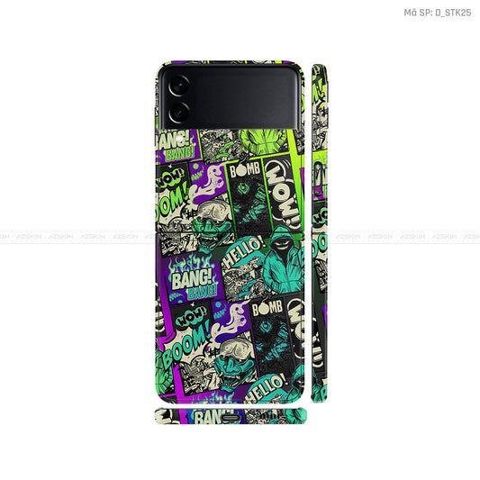 Dán Skin Galaxy Zflip4 Hình Sticker | D_STK25