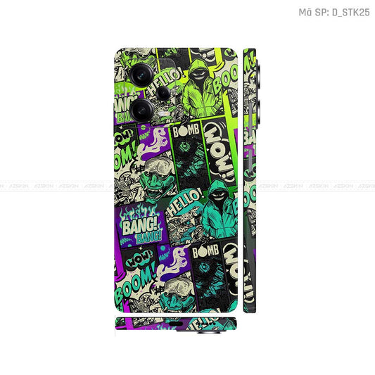 Dán Skin Xiaomi Redmi Note 12 Series Hình Sticker | D_STK25