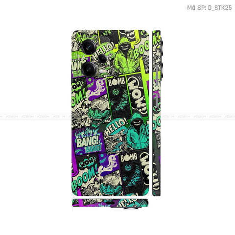 Dán Skin Xiaomi Redmi Note 12 Series Hình Sticker | D_STK25