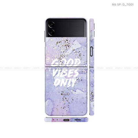 Dán Skin Galaxy Zflip3 Hình TYPOGRAPHY | D_TG01