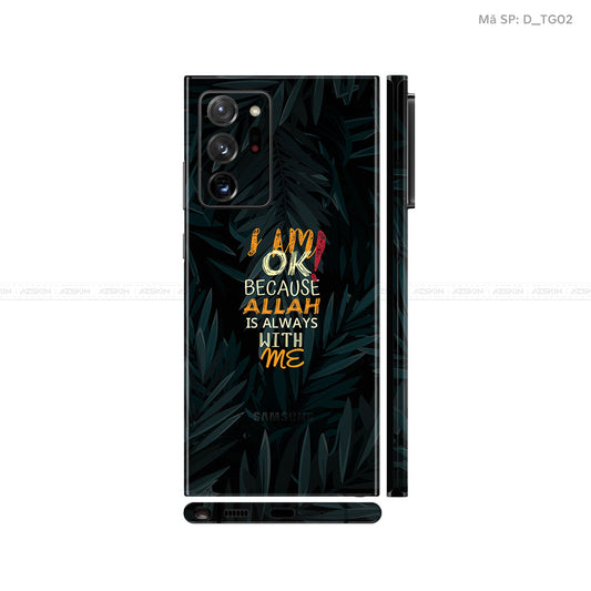 Dán Skin Galaxy Note 20 Series Hình Typography | D_TG02