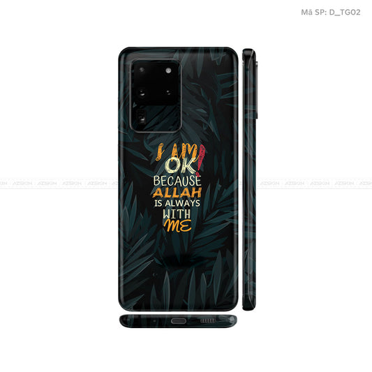 Dán Skin Galaxy S20 Series Hình Typography | D_TG02