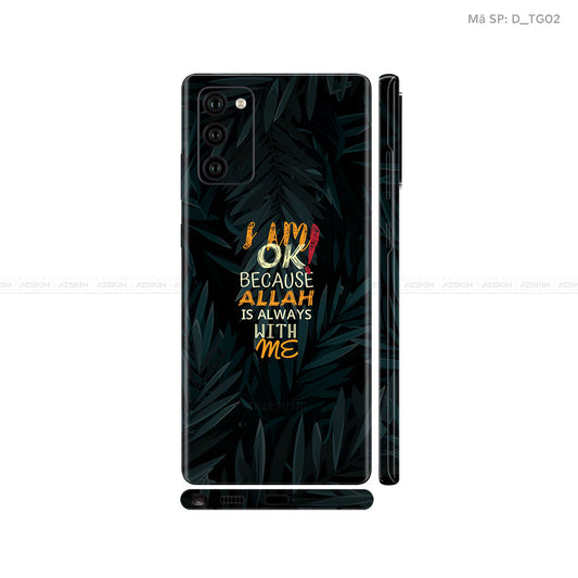 Dán Skin Galaxy Note 20 Series Hình Typography | D_TG02