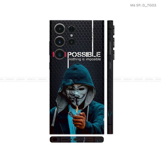 Dán Skin Samsung Galaxy S24 Series Chủ Đề Typography| D_TG03