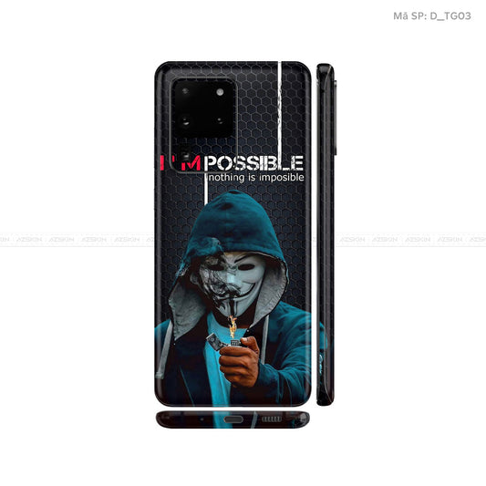 Dán Skin Galaxy S20 Series Hình Typography | D_TG03