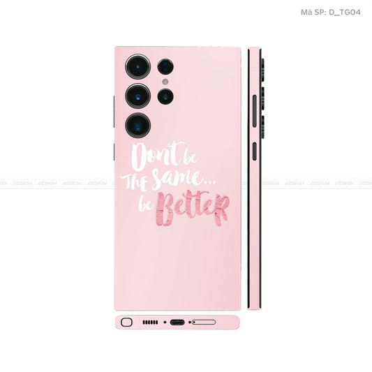Dán Skin Samsung Galaxy S24 Series Chủ Đề Typography| D_TG04