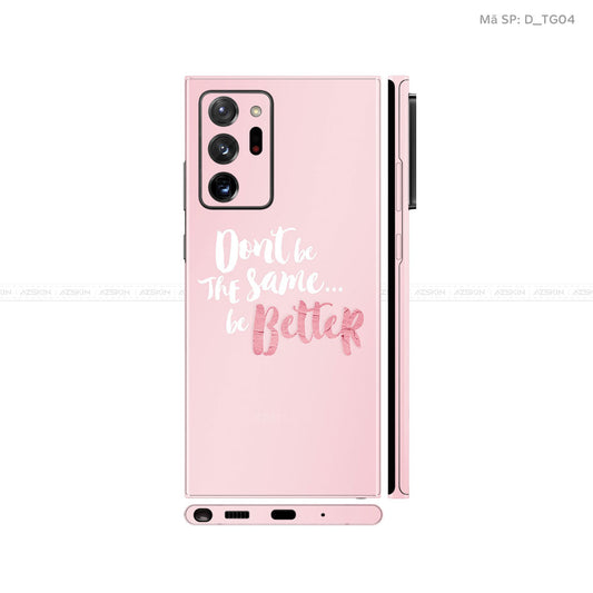 Dán Skin Galaxy Note 20 Series Hình Typography | D_TG04