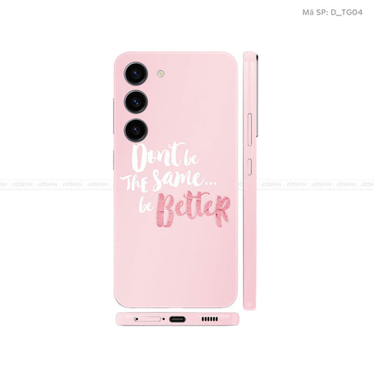Dán Skin Samsung Galaxy S24 Series Chủ Đề Typography| D_TG04