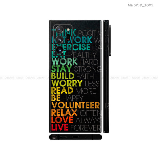 Dán Skin Galaxy Note 20 Series Hình Typography | D_TG05