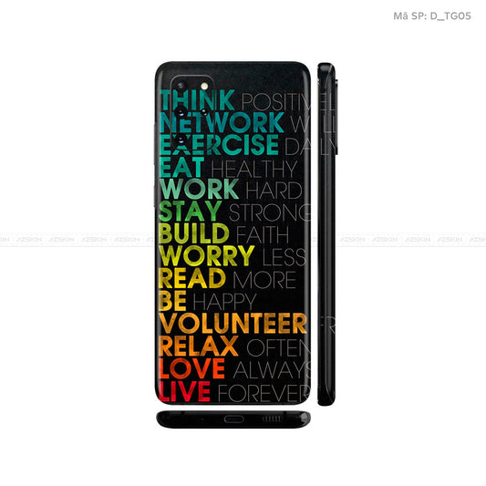 Dán Skin Galaxy S20 Series Hình Typography | D_TG05