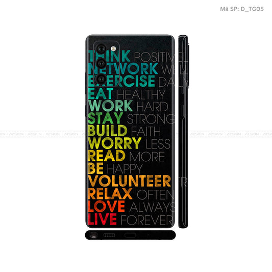 Dán Skin Galaxy Note 20 Series Hình Typography | D_TG05