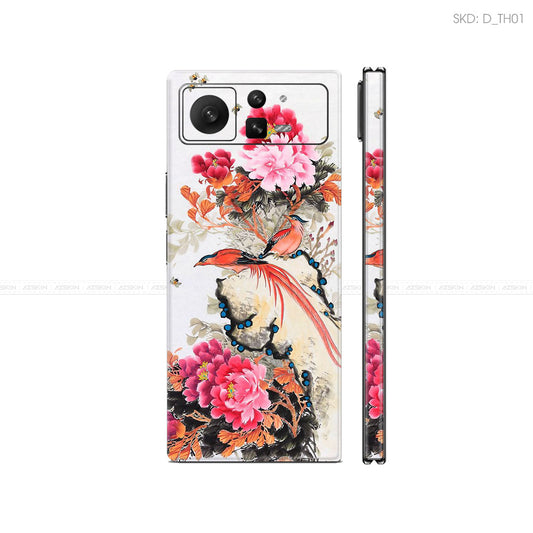 Dán Skin Điện Thoại Xiaomi Mix Fold Series Hình Thư Pháp | D_TH01
