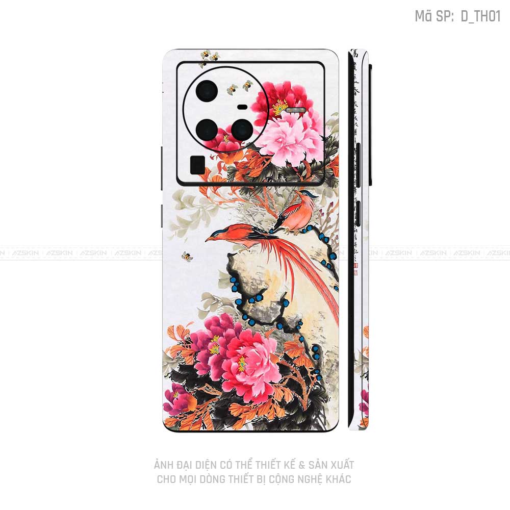 Dán Skin Vivo X Series Hình Thư Pháp | D_TH01