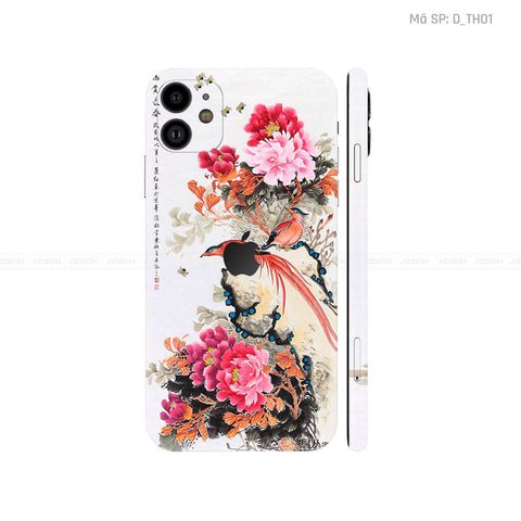 Dán Skin IPhone 11 Series Hình Thư Pháp | D_TH01